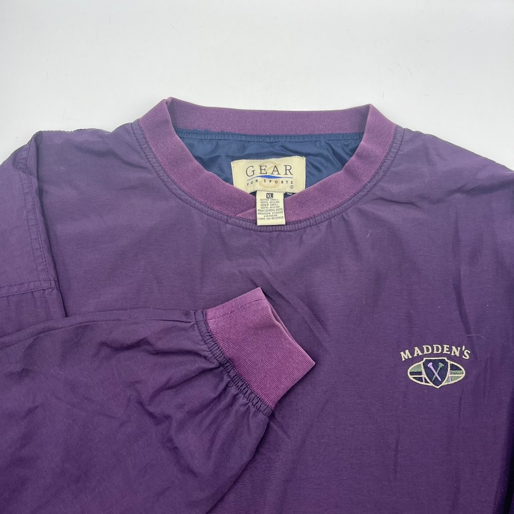 GEAR for Sports Madden's Golf Pullover Windbreaker Purple XL Mens